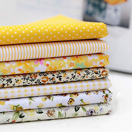 7pcs New 2525cm Mixed Cotton Assorted Pattern Floral Cotton Fabric...