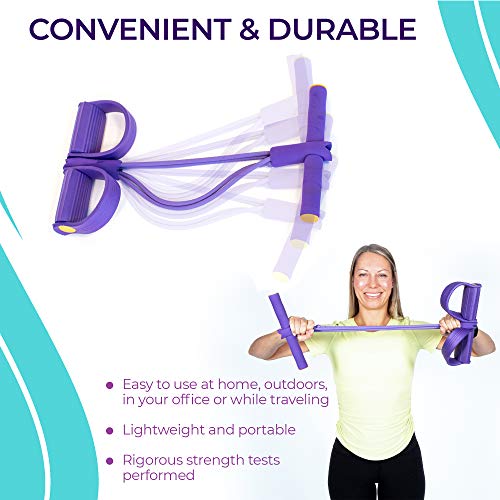 Pedal Resistance Band - Natural Latex Bodybuilding Expander - Exer...