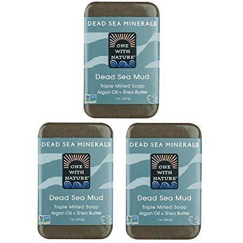 DEAD SEA Salt Mud SOAP 3 PK, Dead Sea Salt, Shea Butter, Argan Oil...