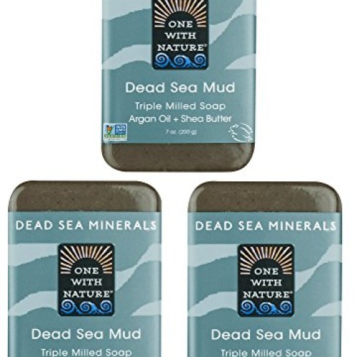 DEAD SEA Salt Mud SOAP 3 PK, Dead Sea Salt, Shea Butter, Argan Oil...