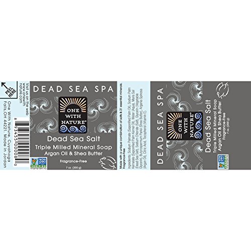 DEAD SEA Salt SOAP 3 PK - Shea Butter, Argan Oil, Magnesium, Sulfu...
