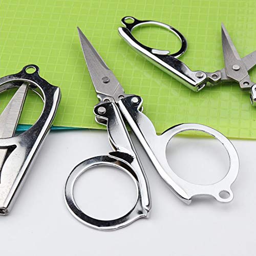 12 Pack Foldable Scissors Stainless Steel Small Folding Scissors T...