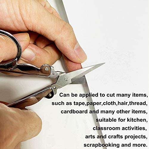 12 Pack Foldable Scissors Stainless Steel Small Folding Scissors T...
