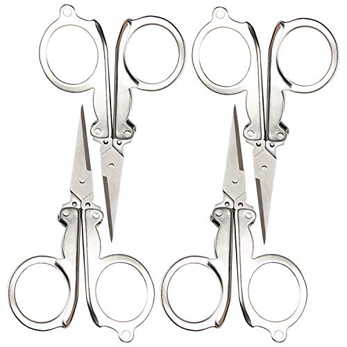 Foldable Small Scissors,Portable Mini Travel Scissor,Big Size Stai...