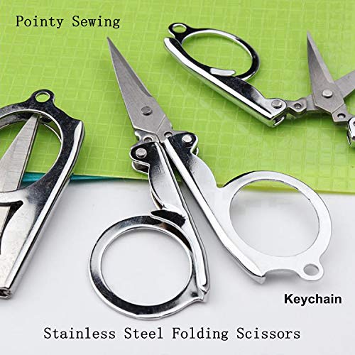Foldable Small Scissors,Portable Mini Travel Scissor,Big Size Stai...