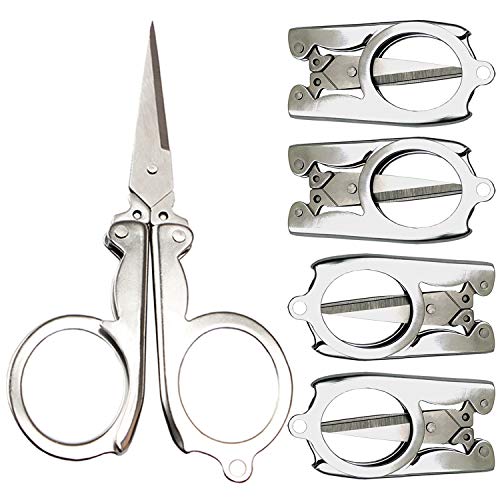 Foldable Small Scissors,Portable Mini Travel Scissor,Big Size Stai...