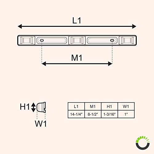 15 Red 9-LED Trailer Light Bar with Black Stainless Steel Bracket...