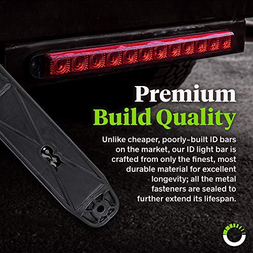 16 12 Red LED Trailer Light Bar Brake + Sequential Turn Signal ...