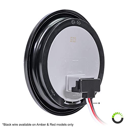 4 Red + 2 White 4 Round LED Trailer Tail Light Kit DOT Certified...