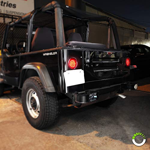4pc 4 Round Red 24 LED Trailer Tail Lights DOT Certified Gromm...
