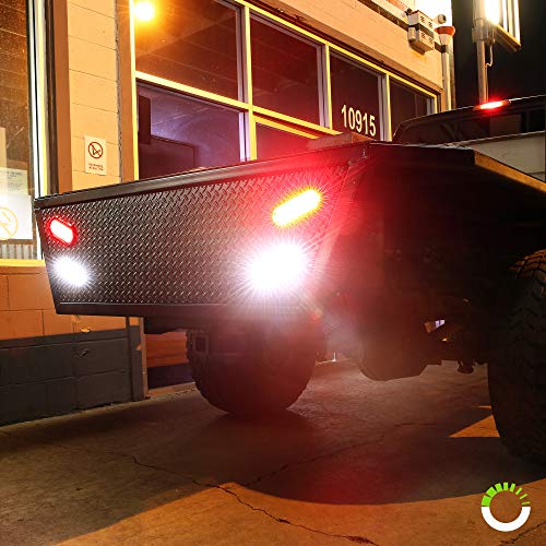 4pc 6 Red Oval LED Trailer Tail Light Kit DOT FMVSS 108 SAE S2...