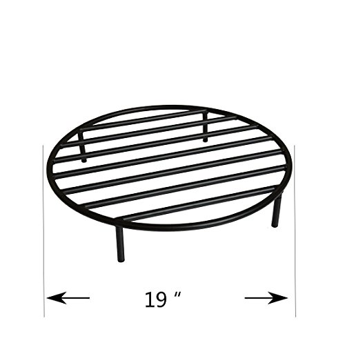 onlyfire Round Fire Pit Grate with 4 Legs for Outdoor Campfire Gri...
