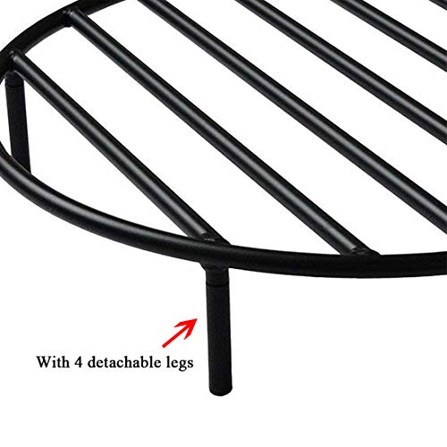 onlyfire Round Fire Pit Grate with 4 Legs for Outdoor Campfire Gri...