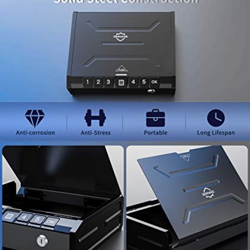 ONNAIS Safe - Biometric Safe for Pistols, Quick-Access Pis...