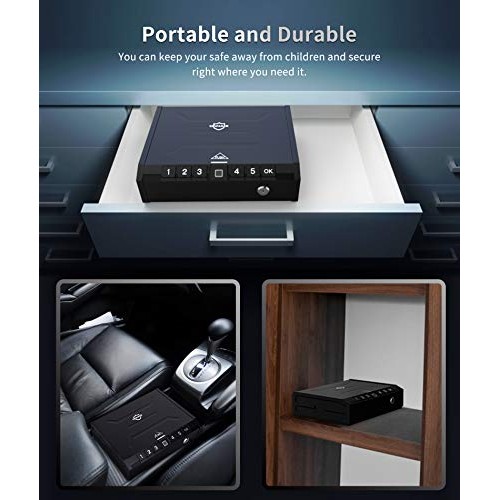 ONNAIS Safe - Biometric Safe for Pistols, Quick-Access Pis...