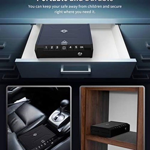 ONNAIS Safe - Biometric Safe for Pistols, Quick-Access Pis...