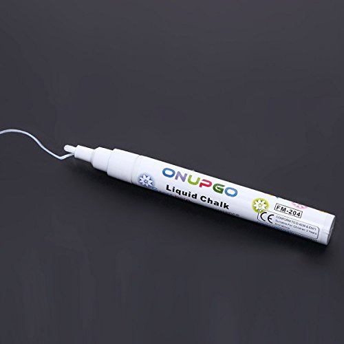 ONUPGO White Liquid Chalk Markers Pens 2 Pack, Chalk Markers for C...
