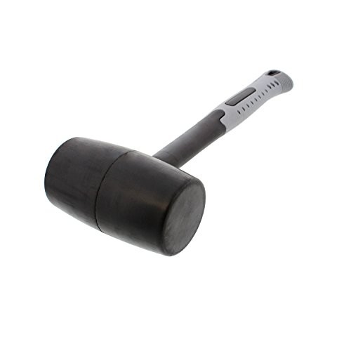 ABN Rubber Mallet 32 Ounce - Shock-Absorbing Fiberglass Handle wit...