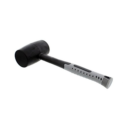 ABN Rubber Mallet 32 Ounce - Shock-Absorbing Fiberglass Handle wit...