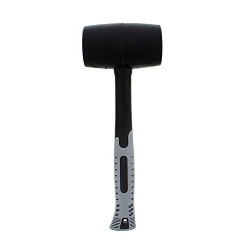 ABN Rubber Mallet 32 Ounce - Shock-Absorbing Fiberglass Handle wit...