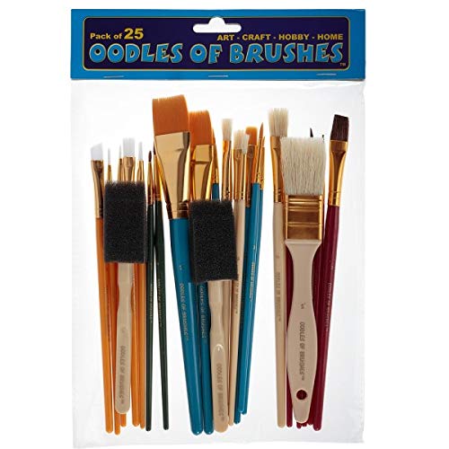 OODLES OF Paint Brushes Kids Art, Paint, Craft & Multiple Mediums...
