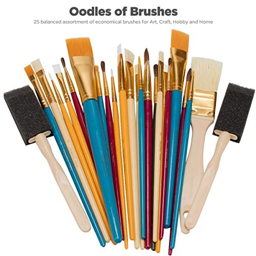 OODLES OF Paint Brushes Kids Art, Paint, Craft & Multiple Mediums...