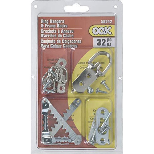 OOK by Hillman 535672 Zinc Ring Assorted Hanger and Picture Frame ...