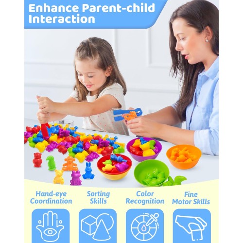 Counting Animals Montessori Toys for 3 4 5 Years Old, Learning Toys Gifts