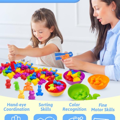 Counting Animals Montessori Toys for 3 4 5 Years Old, Learning Toys Gifts