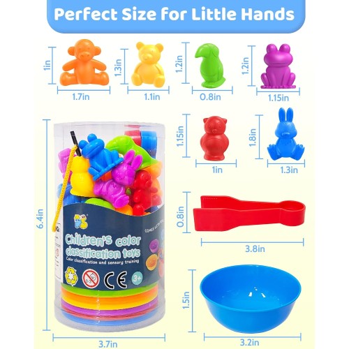 Counting Animals Montessori Toys for 3 4 5 Years Old, Learning Toys Gifts