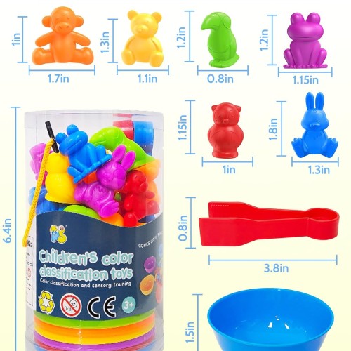 Counting Animals Montessori Toys for 3 4 5 Years Old, Learning Toys Gifts