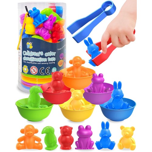 Counting Animals Montessori Toys for 3 4 5 Years Old, Learning Toys Gifts