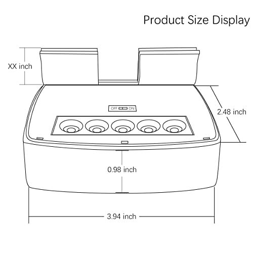 OOSSXX Set of 2 Solar Power Deck LED Light Clip-On Yard Security...
