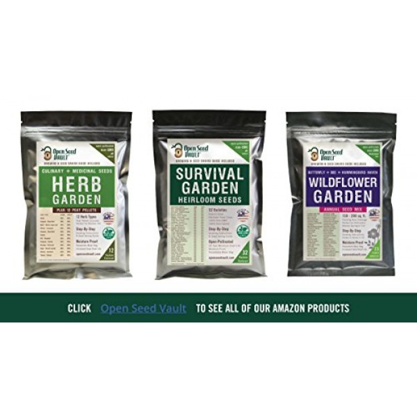Wildflower Seeds Bulk Annual Seed Mix Plus Full Growing Guide by O...