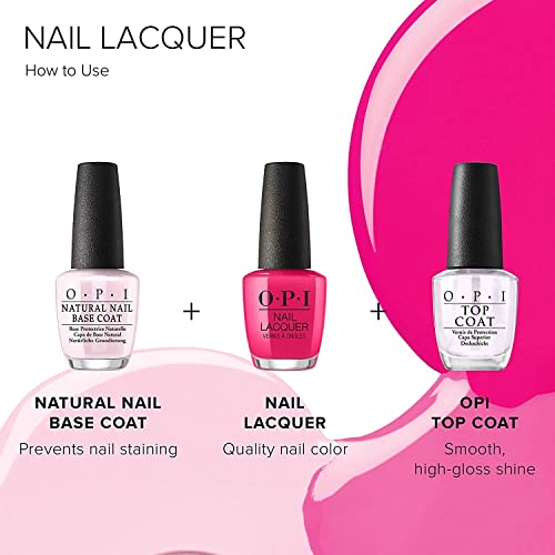 OPI Nail Lacquer, Bubble Bath, Nude Nail Polish, 0.5 fl oz