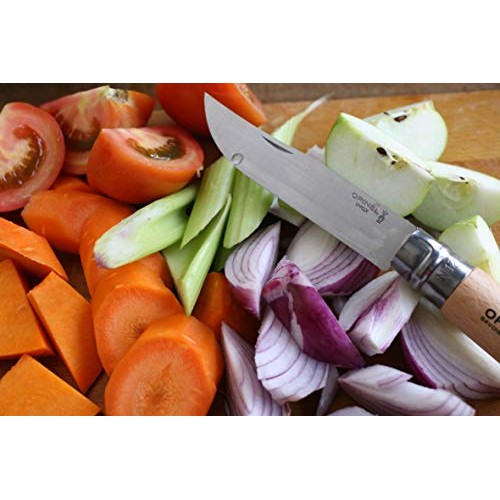 Opinel Stainless Steel Folding Pocket Knife - Everyday Carry Knife...