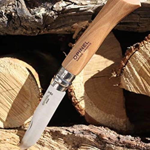 Opinel Stainless Steel Folding Pocket Knife - Everyday Carry Knife...