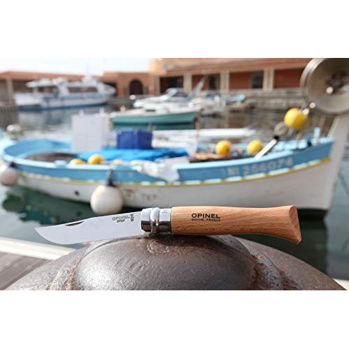 Opinel Stainless Steel Folding Pocket Knife - Everyday Carry Knife...
