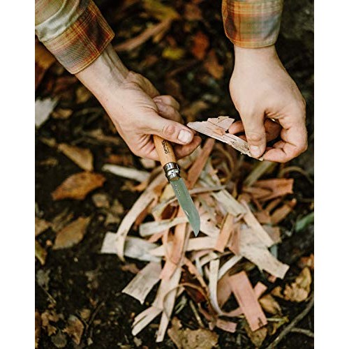 Opinel Stainless Steel Folding Pocket Knife - Everyday Carry Knife...