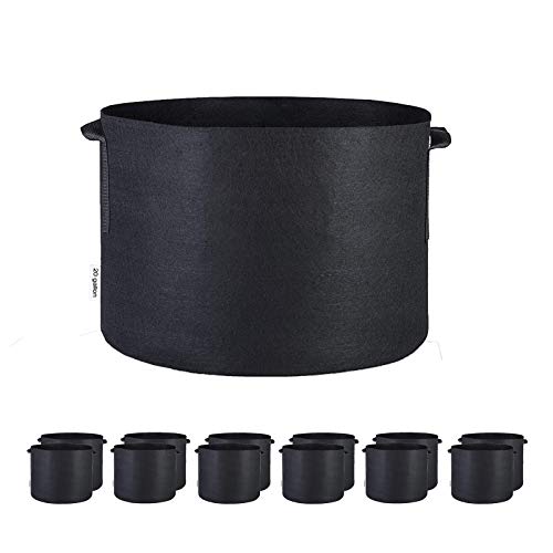 Oppolite 20 Gallom 12-Pack Fabric Grow Pot Grow Bags Fabric Aerati...