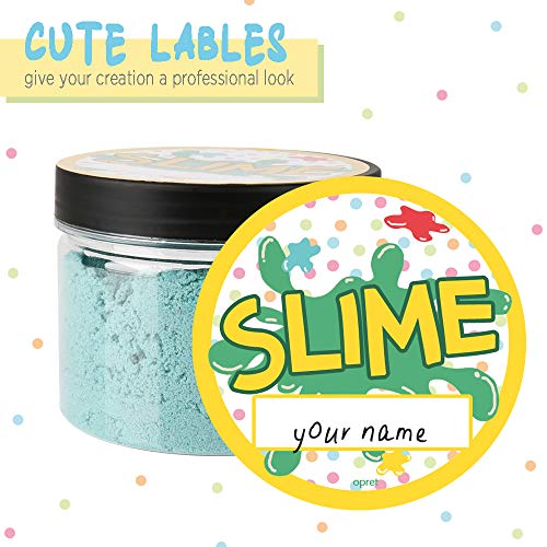 Large Empty Slime Containers, 10oz. 12 Pack, Opret Plastic Slime J...