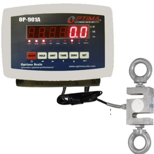 Optima Scales OP-926-1000 Digital Hanging Scale with High Precisio...