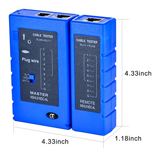 Optimal Shop Network Cable Tester Test Tool RJ45 RJ11 RJ12 CAT5 CA...