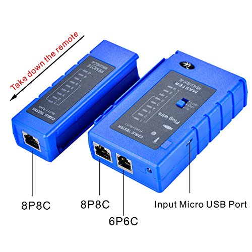 Optimal Shop Network Cable Tester Test Tool RJ45 RJ11 RJ12 CAT5 CA...