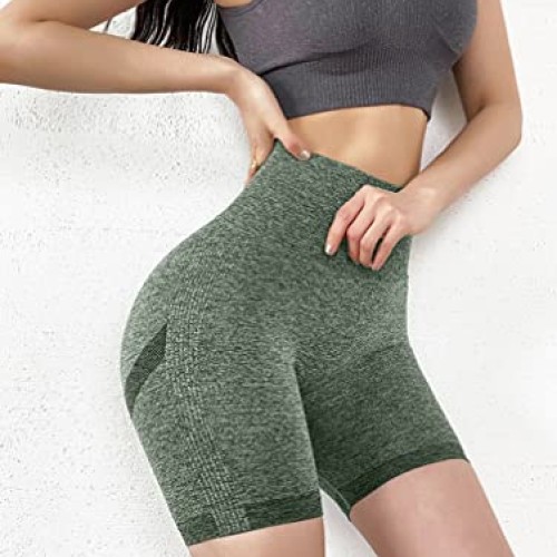 OQQ Womens 3 Piece Butt Lifting Yoga Shorts Workout High Waist Tu...