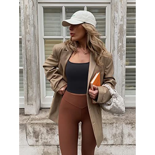 OQQ Womens 3 Piece Tank Tops Ribbed Seamless Workout Exercise Shi...