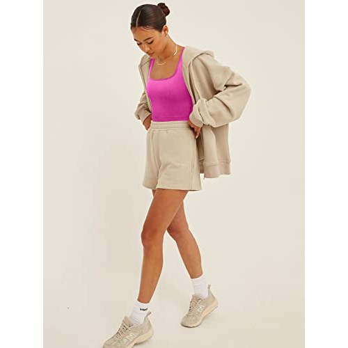 OQQ Womens 3 Piece Tank Tops Ribbed Seamless Workout Exercise Shi...