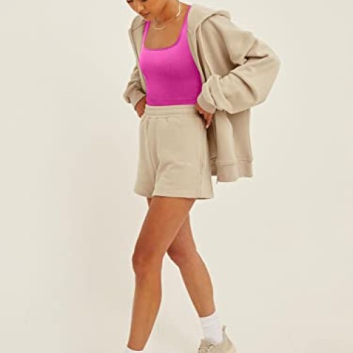 OQQ Womens 3 Piece Tank Tops Ribbed Seamless Workout Exercise Shi...