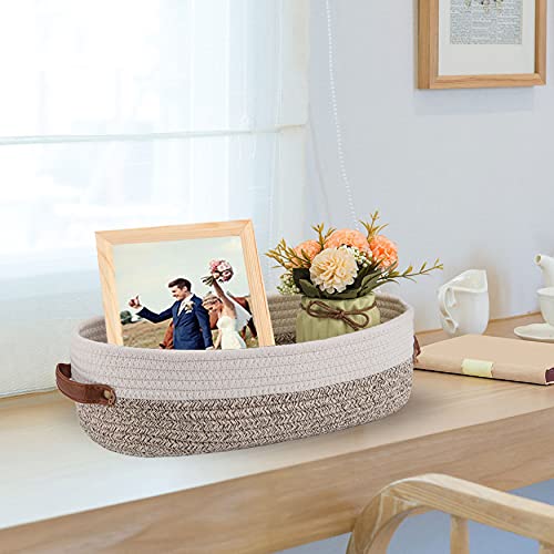 Oradrem 2 Pack Woven Storage Basket for Toilet Tank Top,Farmhouse ...
