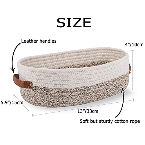 Oradrem 2 Pack Woven Storage Basket for Toilet Tank Top,Farmhouse ...